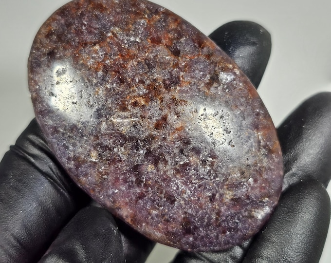 Lepidolite Palm Stone