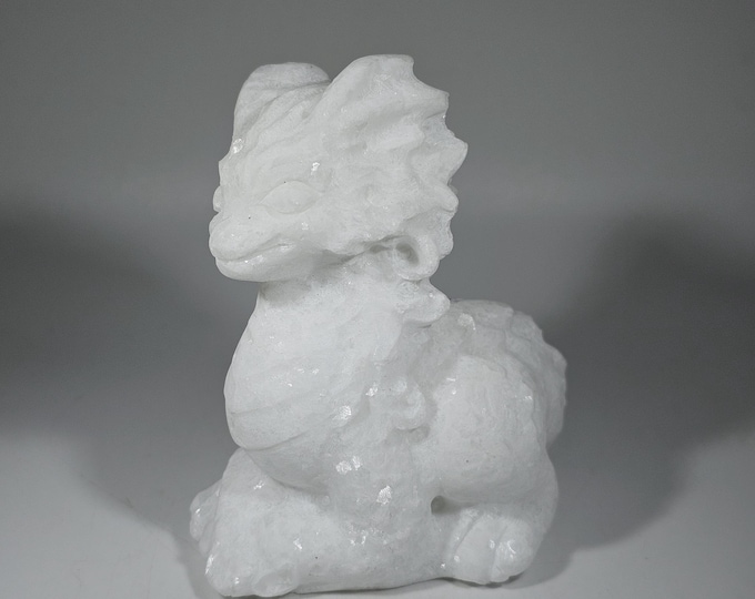 White Jade Dragon Carving