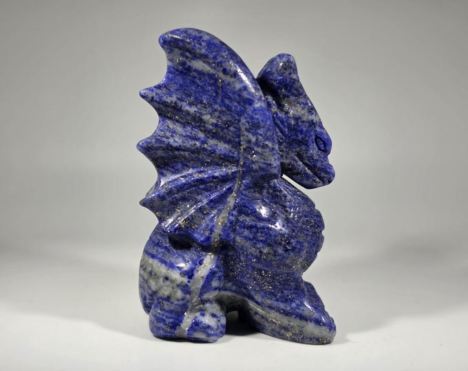 Lapis Lazuli Dragon Carving