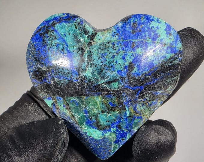 Azurite Heart Stone