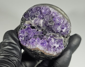49mm Druzy Amethyst Geode Cluster Sphere
