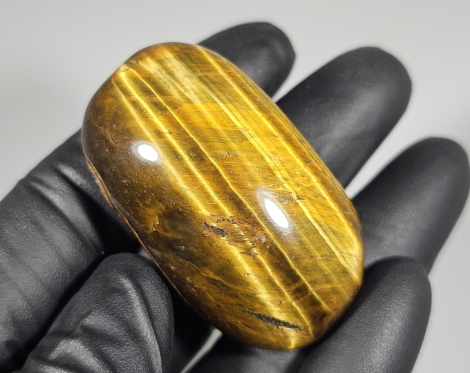 Tigerseye Palm Stone