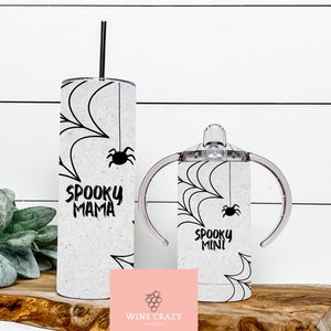 Spooky Mama & Mini | Halloween Design | PNG | Tumbler Design | Sublimation