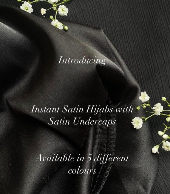 Instant Satin Silk Hijab With Satin 