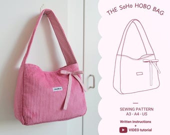 Bolso hobo SoHo - Patrón de costura digital