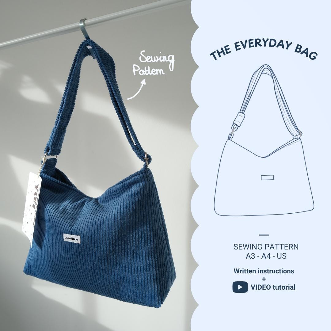 THE EVERYDAY BAG - Digital Sewing Pattern - Etsy