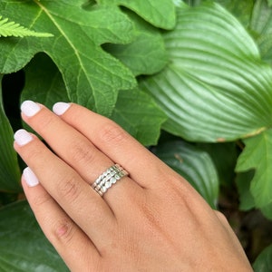Genuine Solid 925 Sterling Silver Ring Wedding Band Anniversary Gift Dainty Birthday Gift Jewelry Gift