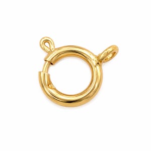 Solid Gold 14k Spring Ring Necklace Clasp 5mm