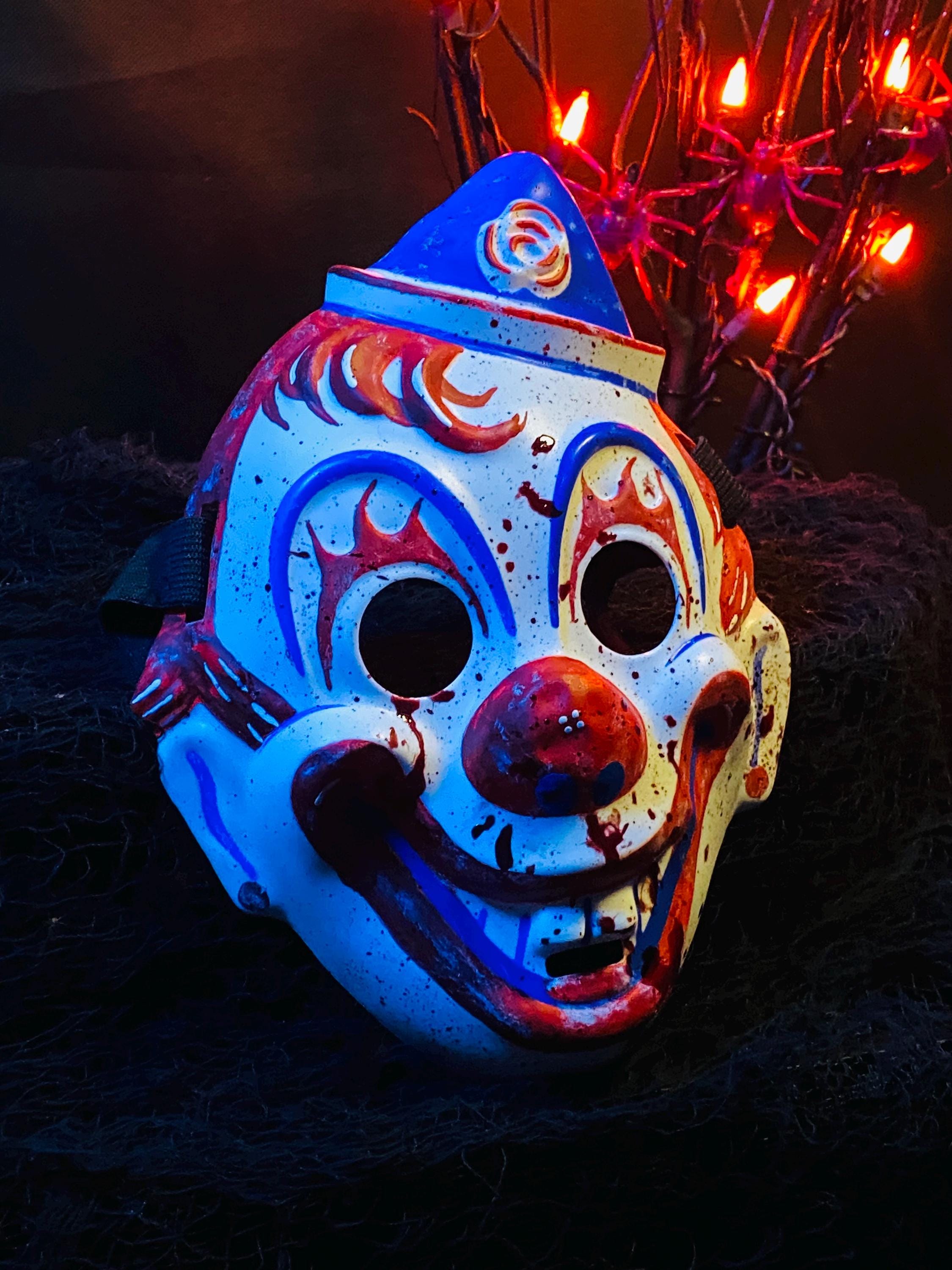 TOTS Rob Zombie's Halloween Clown Mask Red Paint Bloody