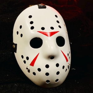 Réplica de máscara de hockey de JASON Voorhees, parte 3, viernes 13 (limpia)