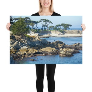 Lover&#39;s Point Beach - Photography Print - Pacific Grove California Poster - California Coastline Travel Photography - Monterey Bay Wall Art