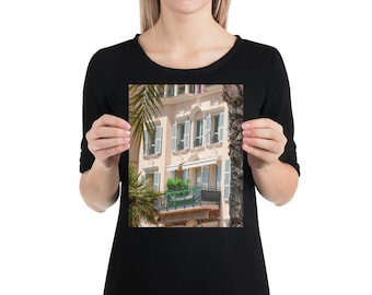 French Riviera Architecture Print - Charming European Architecture Photography - South of France Travel Wall Art - Nice France Photography