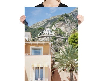 Positano Photography Print - Costa Amalfitana Italia - Arquitectura - Positano Wall Art - Costa del sur de Italia - Positano Beach Verano