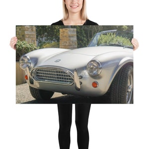 Silver Sports Car Photography Print - Classic Car Wall Art - Vintage Automobile Poster - Monterey Car Week Photography
