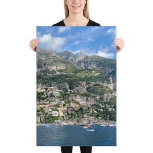 Positano Photography Print - Amalfi Coast Italy - Beach Photography - Positano Wall Art - Southern Italy Coastline - Positano Beach Summer