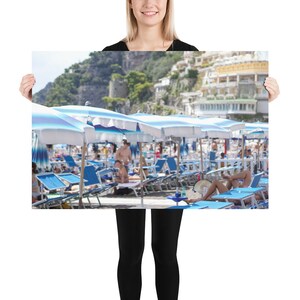 Positano Photography Print - Amalfi Coast Italy - Beach Photography - Positano Wall Art - Southern Italy Coastline - Positano Beach Summer
