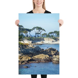Lovers Point Beach - Fotografie Druck - Pacific Grove Kalifornien Poster - Kalifornien Küste Reisefotografie - Monterey Bay Wandkunst