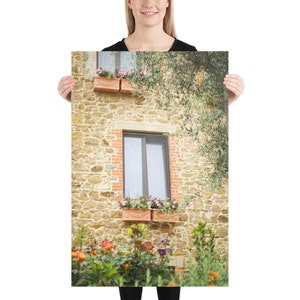 Tuscany Italy Photography Print - Tuscan Architecture - Europe Travel Photography - Travel Wall Art - Italy Summer Photo - Old World Charm