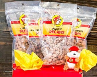 Buc-ee’s Pecan Gift Box: Texas Pecan Variety, Buc-ee’s Christmas Gift