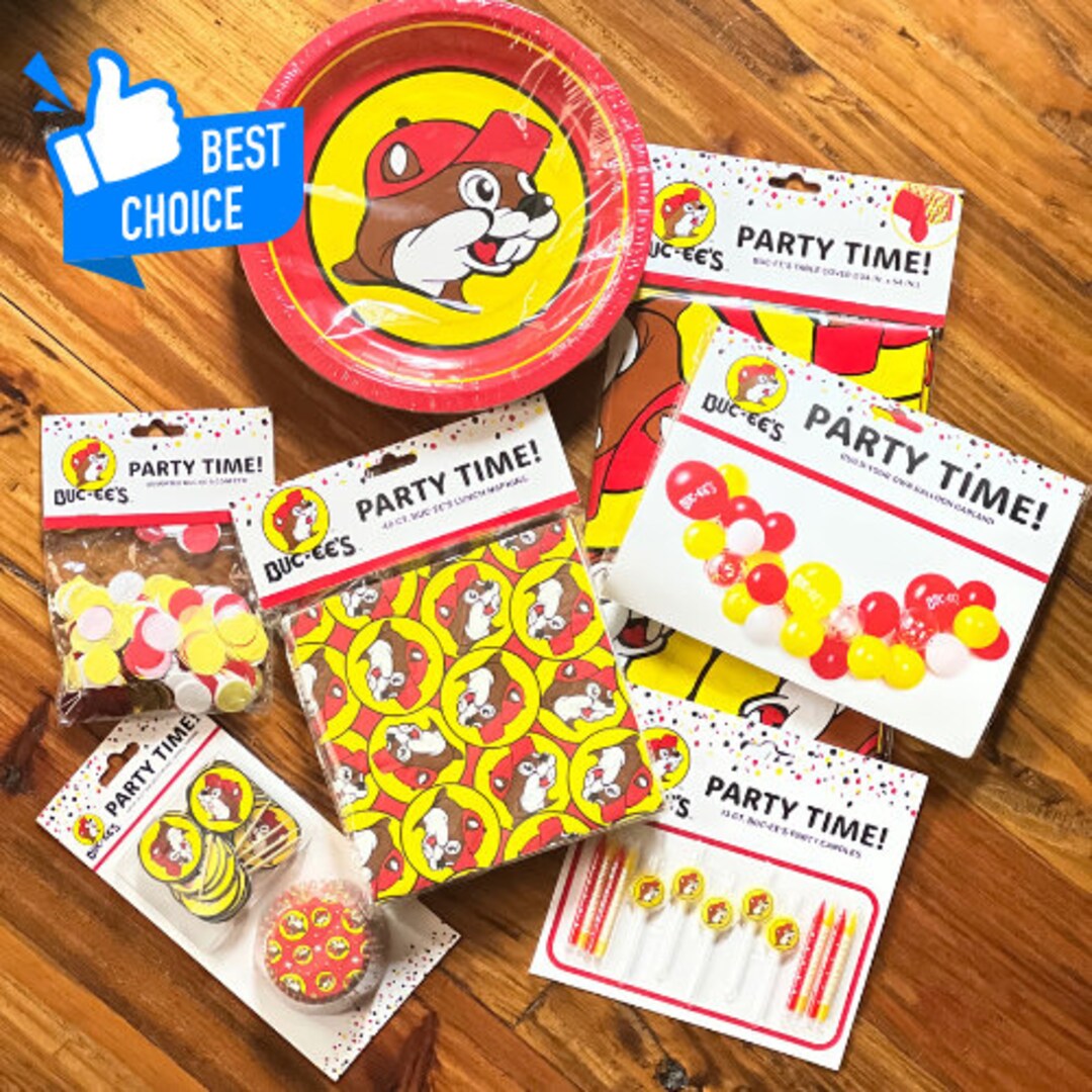 Bucee's Party Supplies, Tablecloths, Plates, Napkins, Balloons Etsy