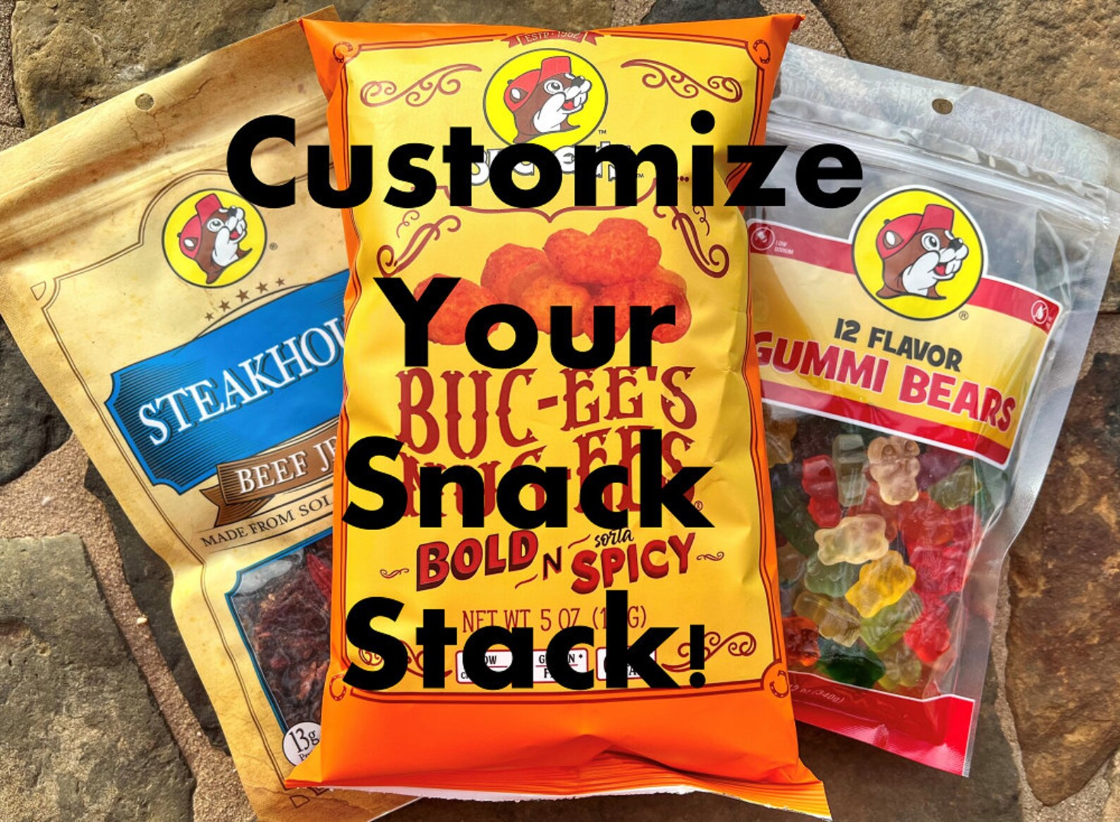Bucee's Snack Stack Customize Yours Jerky Candy Etsy Österreich