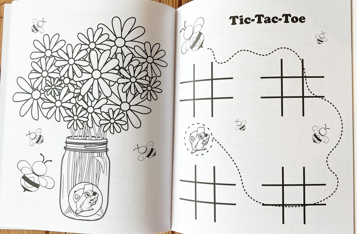 Bucee's Color Me Happy Coloring Book Hair Bow Candy Etsy UK