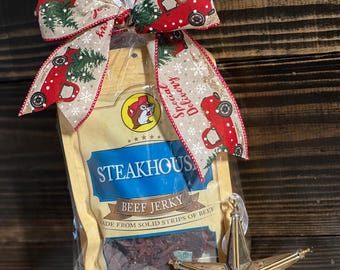 Buc-ee's Beef Jerky Gift Box: Texas Smoked Jerky Sampler