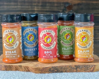 Buc-ee's Seasoning Gift Box: Steak, Fajita, BBQ, Cajun, Brisket, Seasoning Set