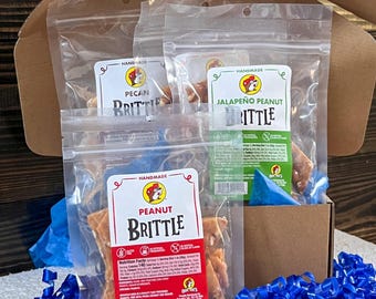 Buc-ee's Peanut Brittle Gift Box: Texas Snack Sampler