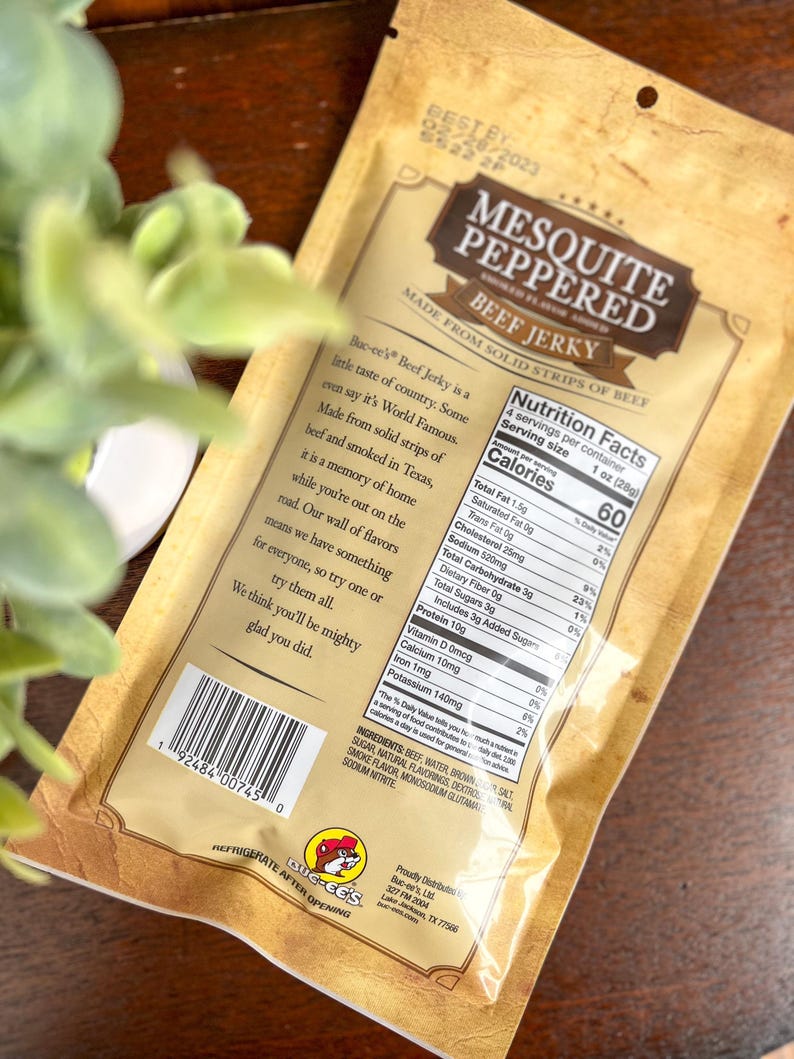 Buc-ee's Beef Jerky Gift Box: Texas Smoked Jerky Sampler - Etsy