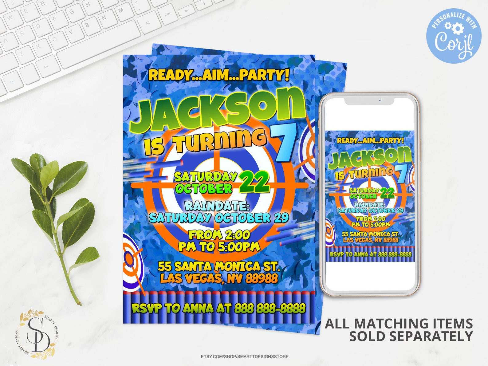 editable-dart-gun-birthday-thank-you-tag-gun-blasters-battle-party