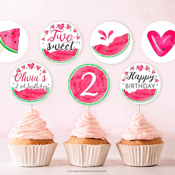 Two Sweet Editable Sticker Template - Etsy