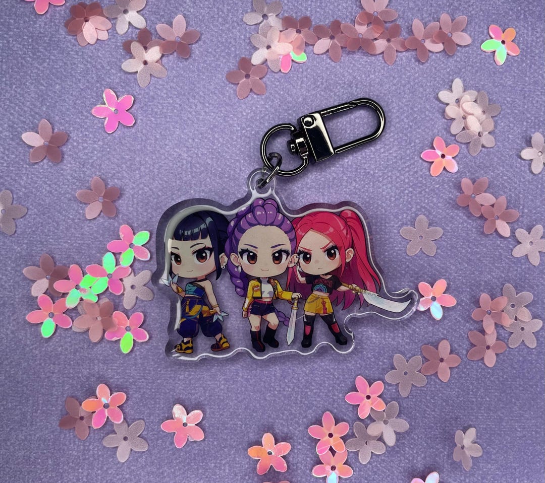 Idol Keychains K-pop Demon Hunters Acrylic Keychain – Anime Idol Merch - Etsy
