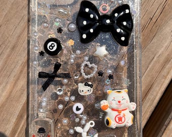 Juminocore Iphone Case, Black and White Custom Junk Case for iPhone 16, 14, iPhone 15 Case, Personalized iPhone Case - All Sizes