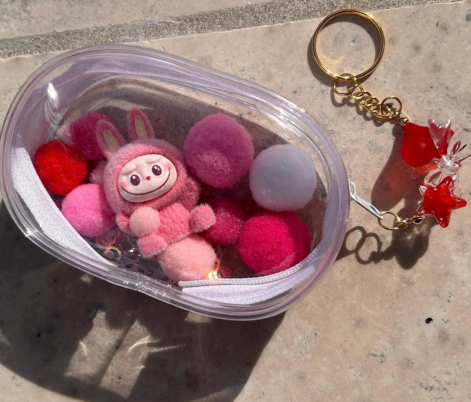 Labubu Keychain, Shaker Display Bag Keychain, the Monsters