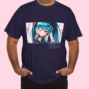 Hatsune Miku Graphic T-Shirt, Anime Lovers Shirt, Hatsune Miku Secret Lair, Vocaloid Gift, Kawaii Miku Tee, Anime Lover, Japanese Srreetwear