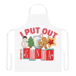 Je mets pour le tablier de Noël drôle du Père Noël, tablier de cuisine