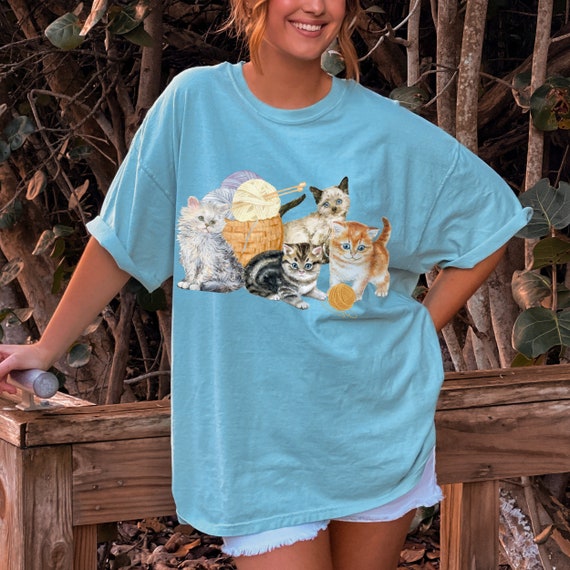 Coquette Aesthetic Cat Shirt, Cute Kitten Tshirt 