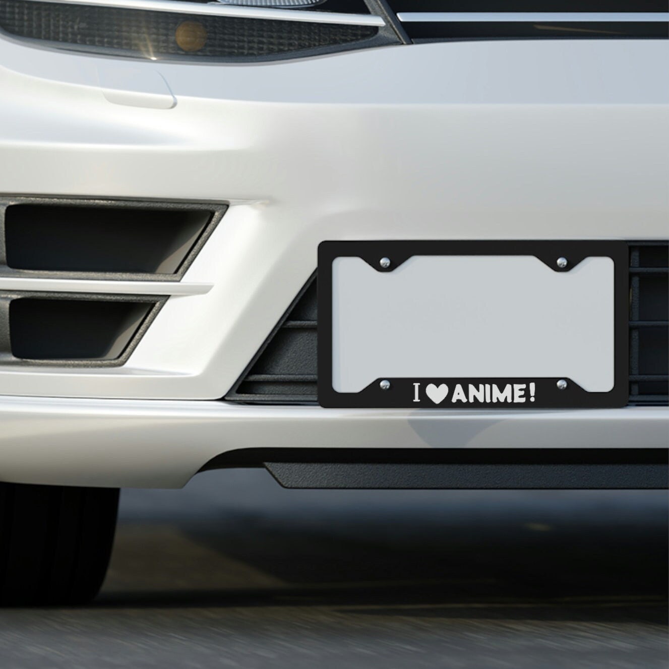 Anime License Plate Frame Anime Gifts Anime Car Accessories Etsy