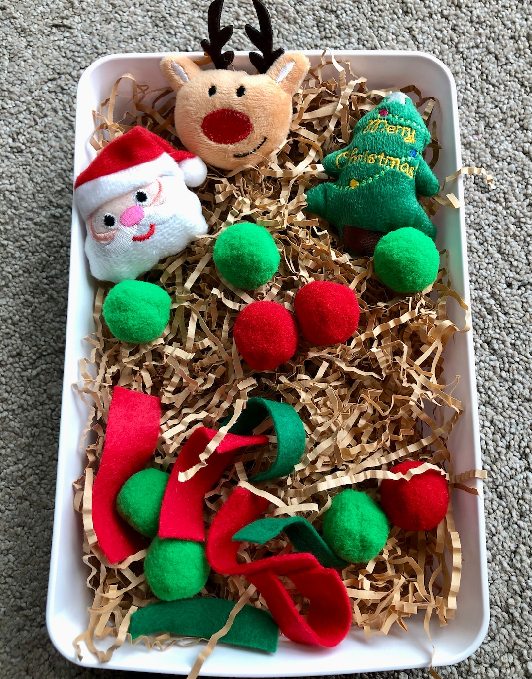 Hedgehog Dig Box, Christmas Small Dig Box for Hedgehogs, Enrichment