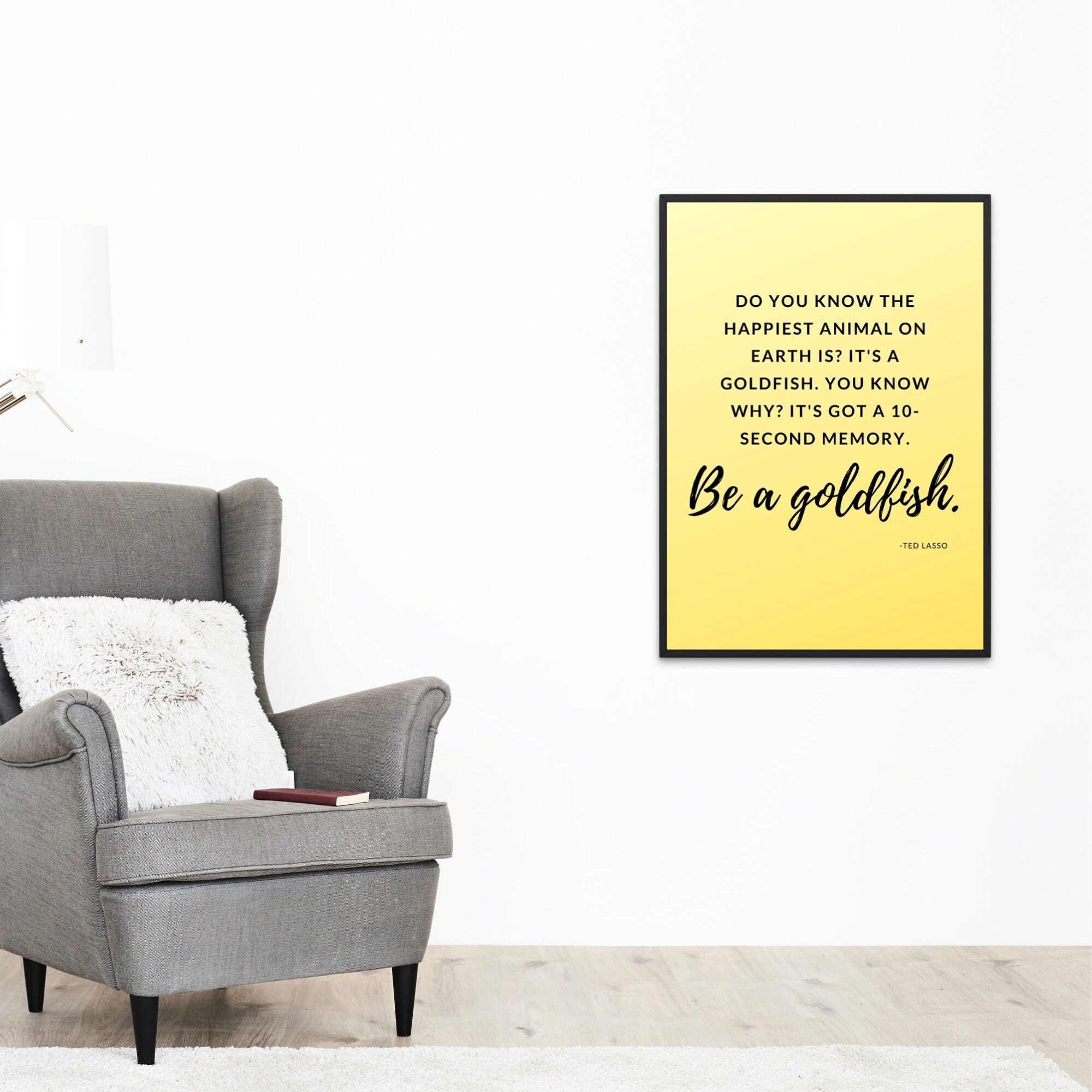 Discover Be a Goldfish Poster | Ted Lasso Premium Matte Vertical Posters