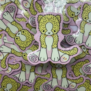 Cat Plushie Waterproof Vinyl Sticker