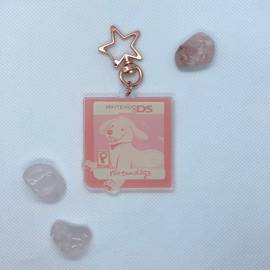 Pink Nintendogs DS Cartridge Keychain Charm Retro Console Etsy