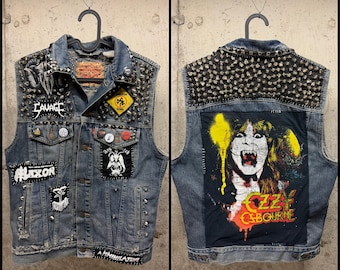 New custom Metal battle vest. Heavy metal.