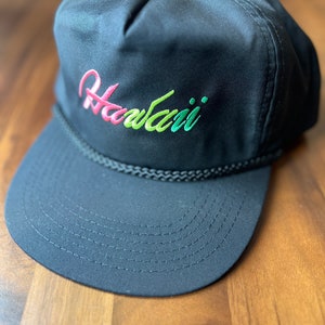 Vintage Hawaii Rope Trucker Baseball Hat Cap Hawaiian Headwear