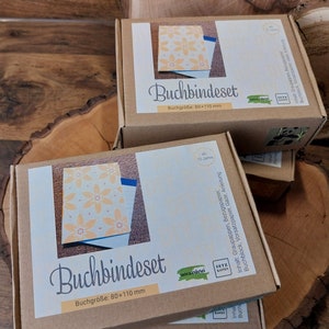 Buchbinde Set, DIY Set, Buchbinde Kit, Bastelbox, Buchbinderset, Buchbinderbastelbox, DIY Buchbinden, DIY Notizbuch, Ostern, Geschenk