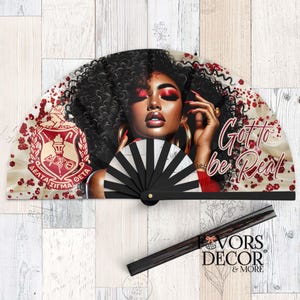 Delta Handheld Clack Fan, Sorority Line Dancing Fan, Delta Sigma Theta Sorority Fan, Clacking Fan, Got to be Real Delta Stroll, DST Gift