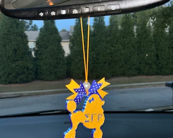 Sigma Gamma Rho Car Charm, Rearview Mirror Charm, Car Tassel, Ornament, Christmas Ornament