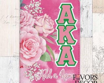Alpha Kappa Alpha Personalized Passport Cover with CDC Card Slot
