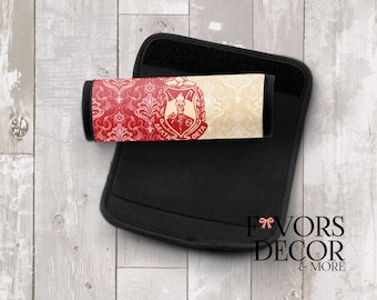 Delta Sigma Theta Sorority Shield Luggage handle wrap, Bag Handle Wrap, Delta Sigma Theta Luggage Finder, Sorority Greek Letters
